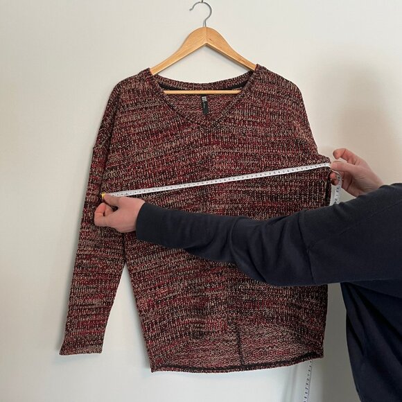 Kut from the Kloth. Knit Sweater. Red, Yellow and Black. Fits M. - Picture 3 of 8